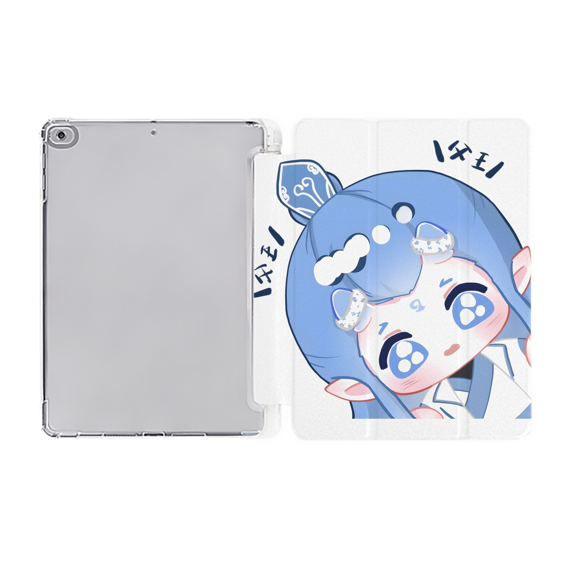 （画像用） Ne Zha 2 ナタ 魔童の大暴れ IPad ケース ペン収納付き 三つ折りスタンド PUレザー×シリコン 対応機種9.5/10.5/10.9インチ